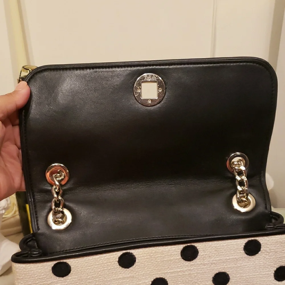 Kate Spade White and Black Polka Dot Crossbody Bag - Picture 10 of 13